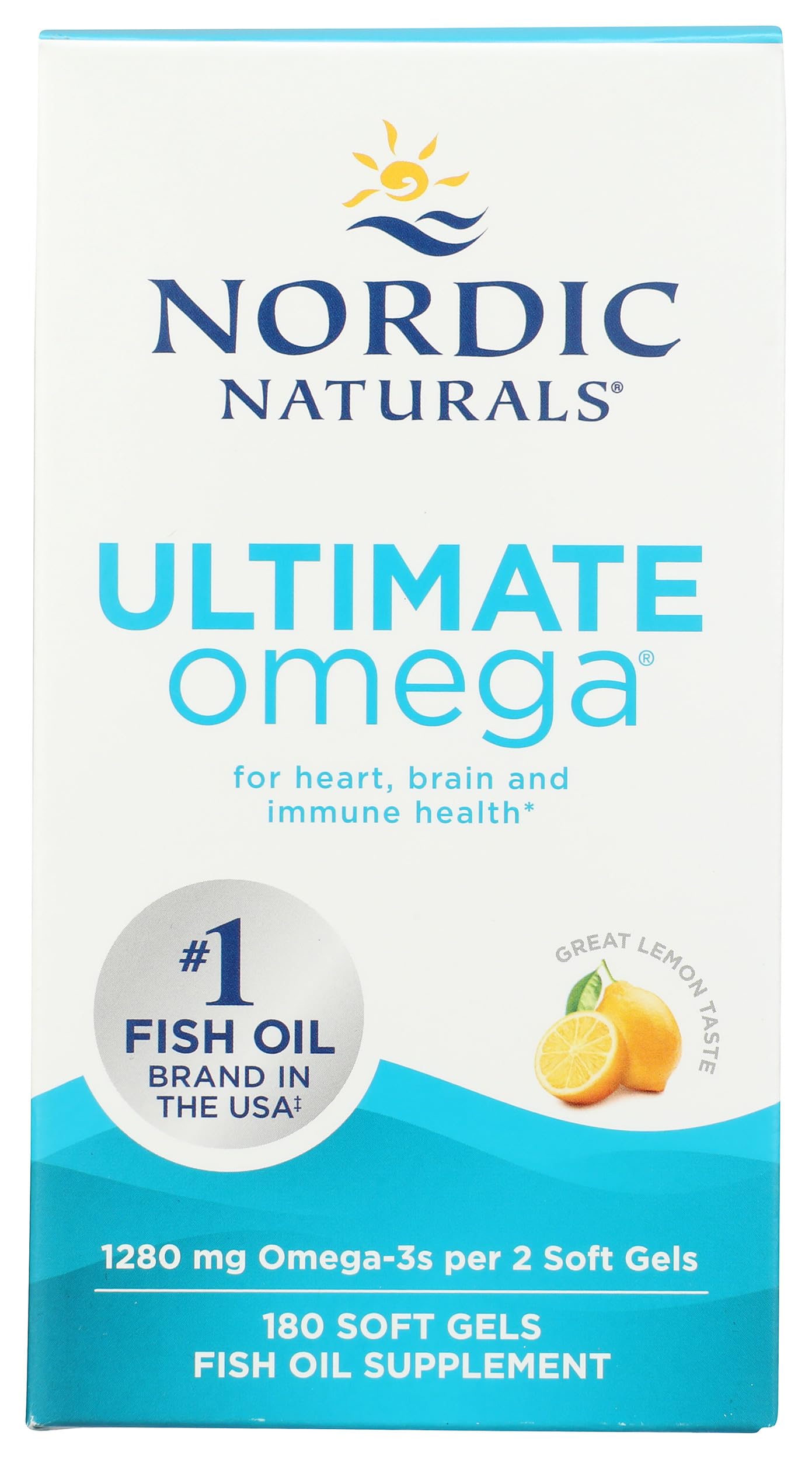 Nordic Naturals Ultimate Omega 1280Mg Softgels 180