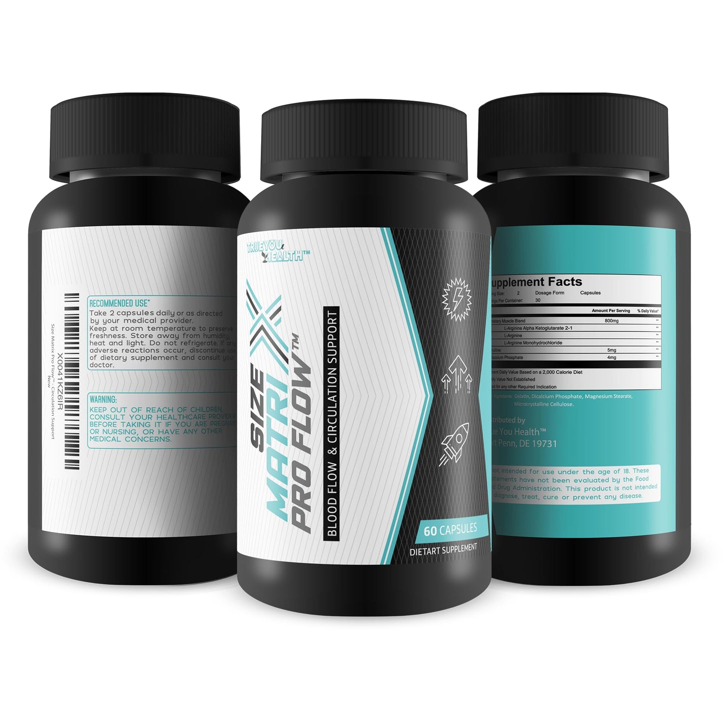 True You Health Size Matrix Pro Flow Capsule, 60 Count