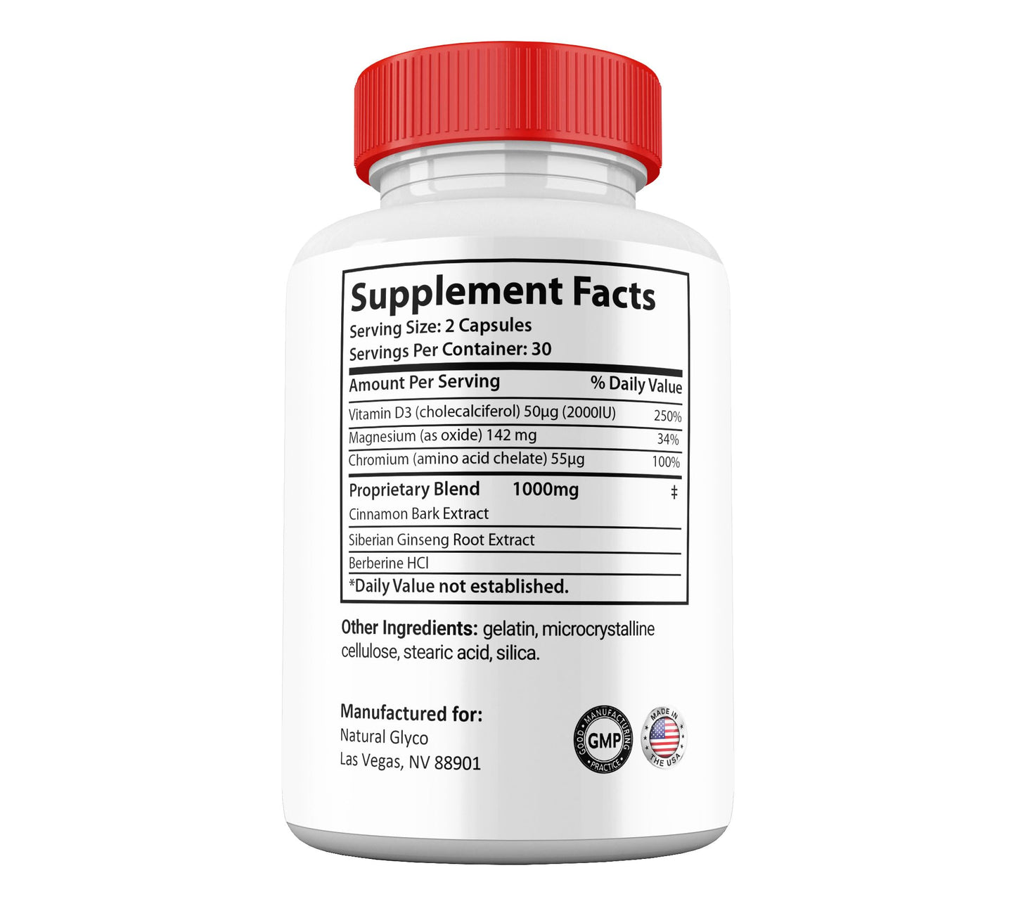 Gold Nutra Natural Glyco Capsules, 3 Pack