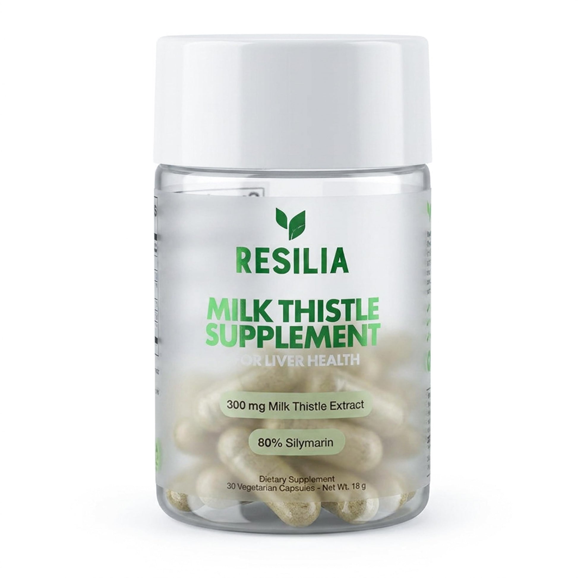 Resilia Milk Thistle Silymarin 30 Capsules