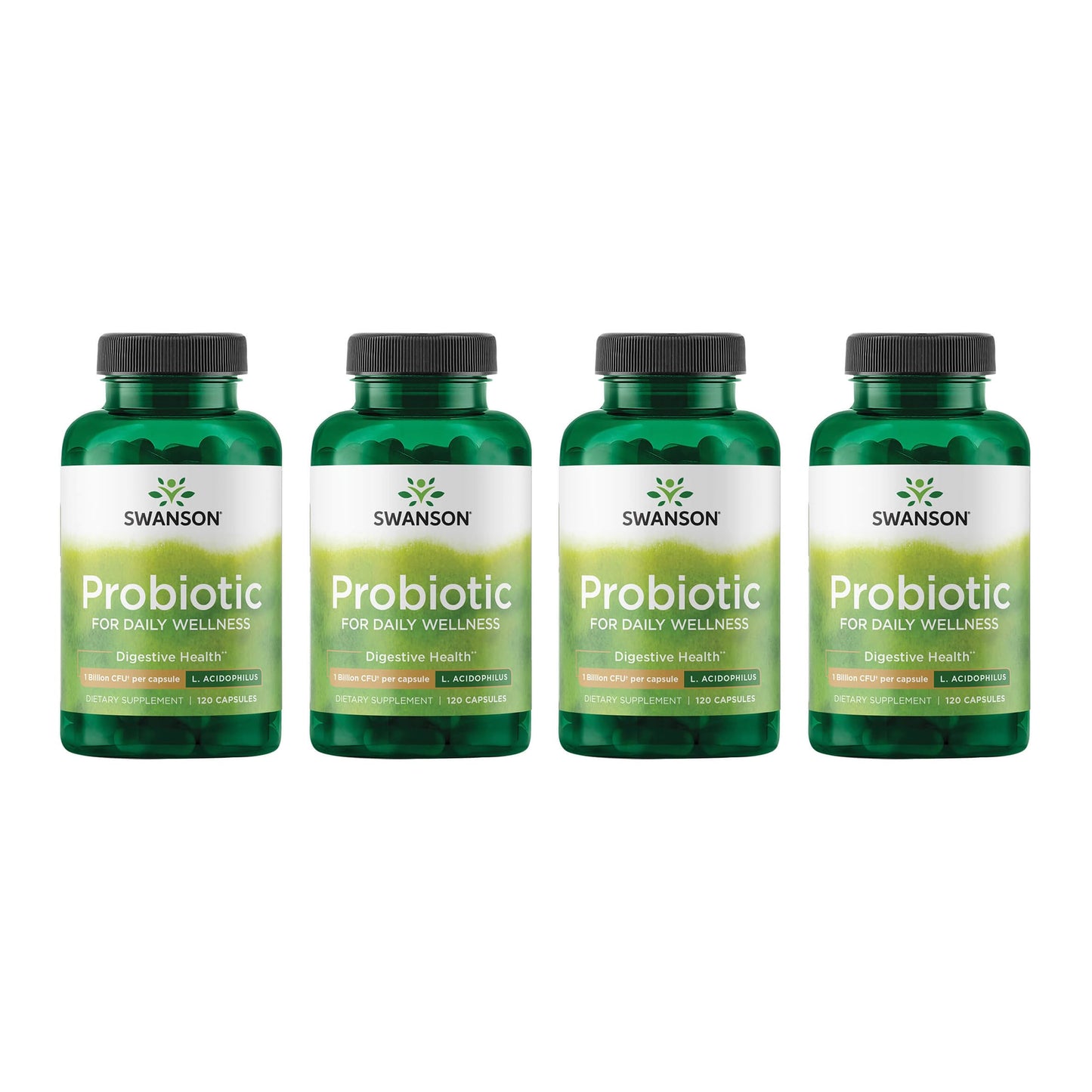 Swanson Probiotic Digestive Health Supplement with 1 Billion CFU per Capsule, 480 Capsules