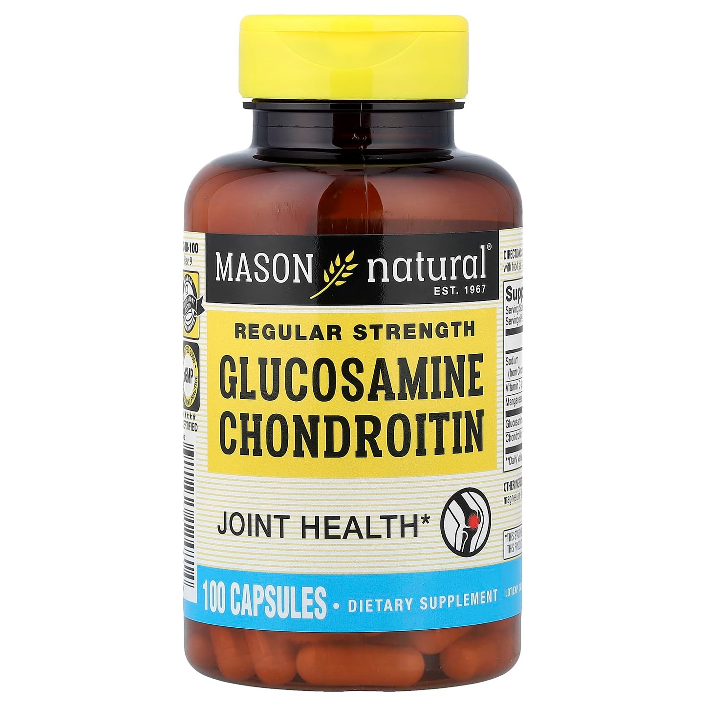 Mason Natural Glucosamine Chondroitin Capsules, 100 Capsules
