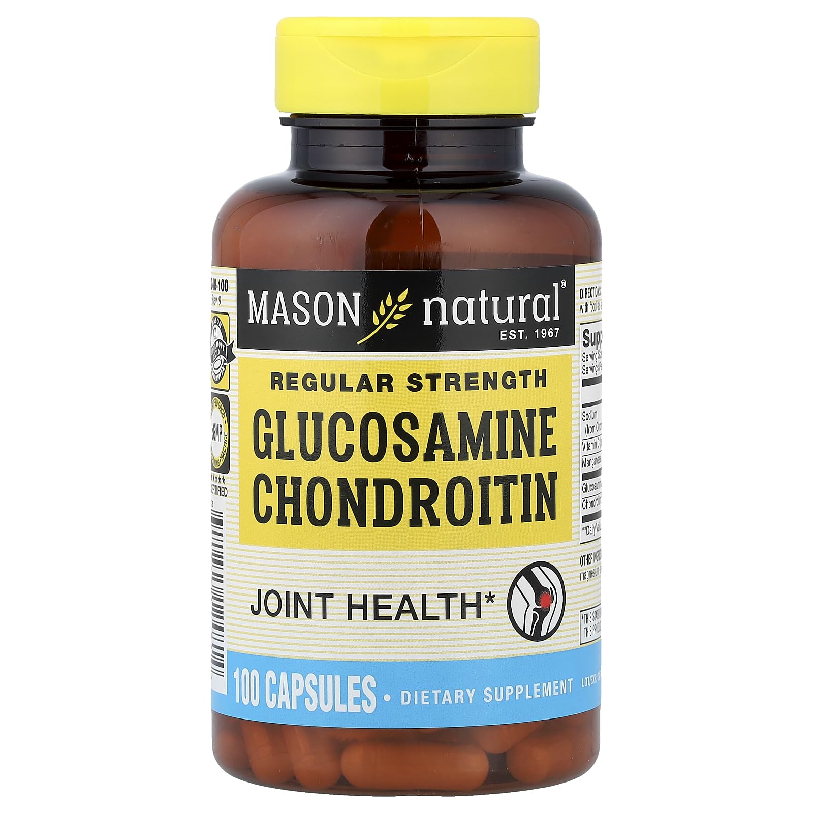 Mason Natural Glucosamine Chondroitin Capsules, 100 Capsules