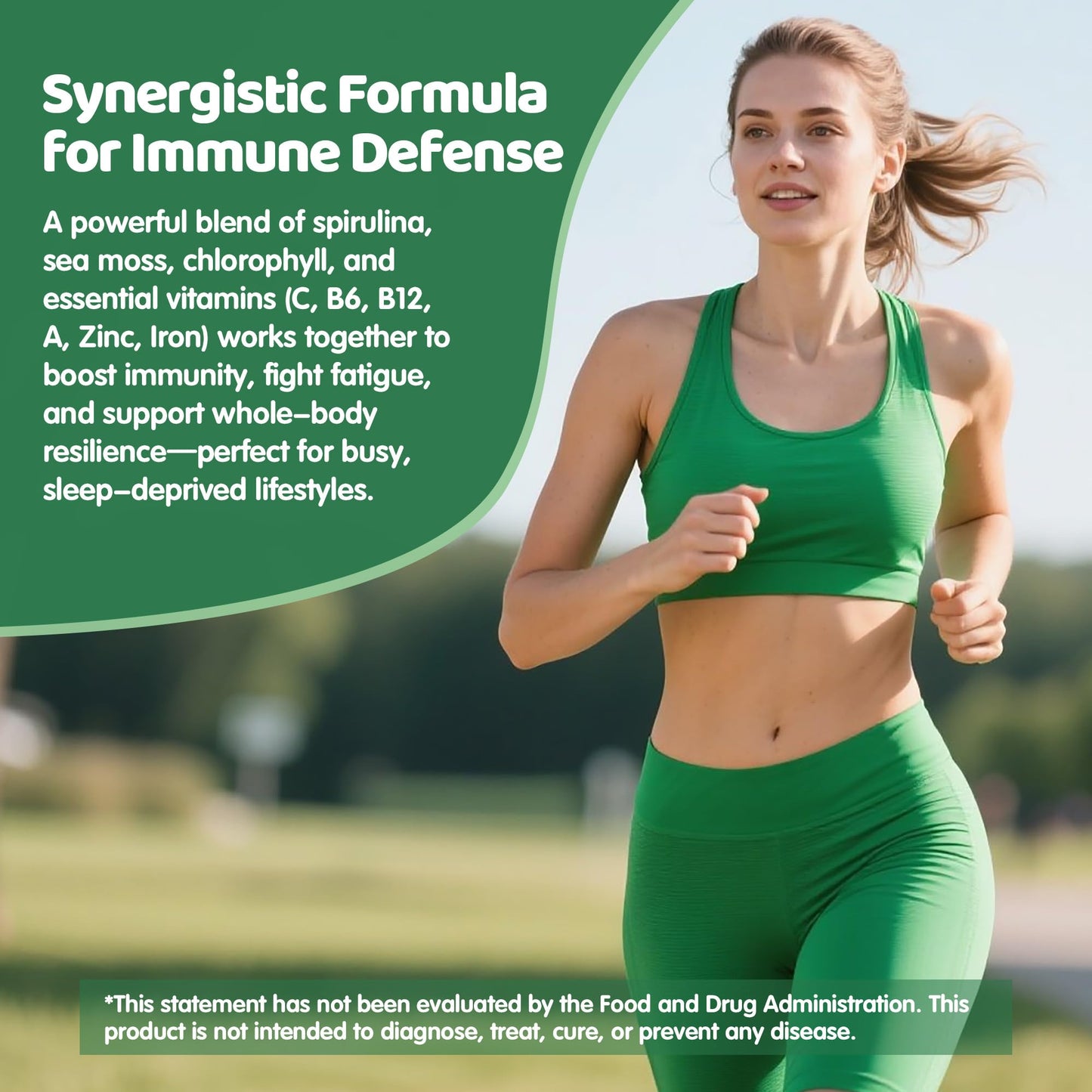 IIEltruiom Super Greens Gummies with Spirulina 2500mg, 13+ Multivitamins 120 Gummies