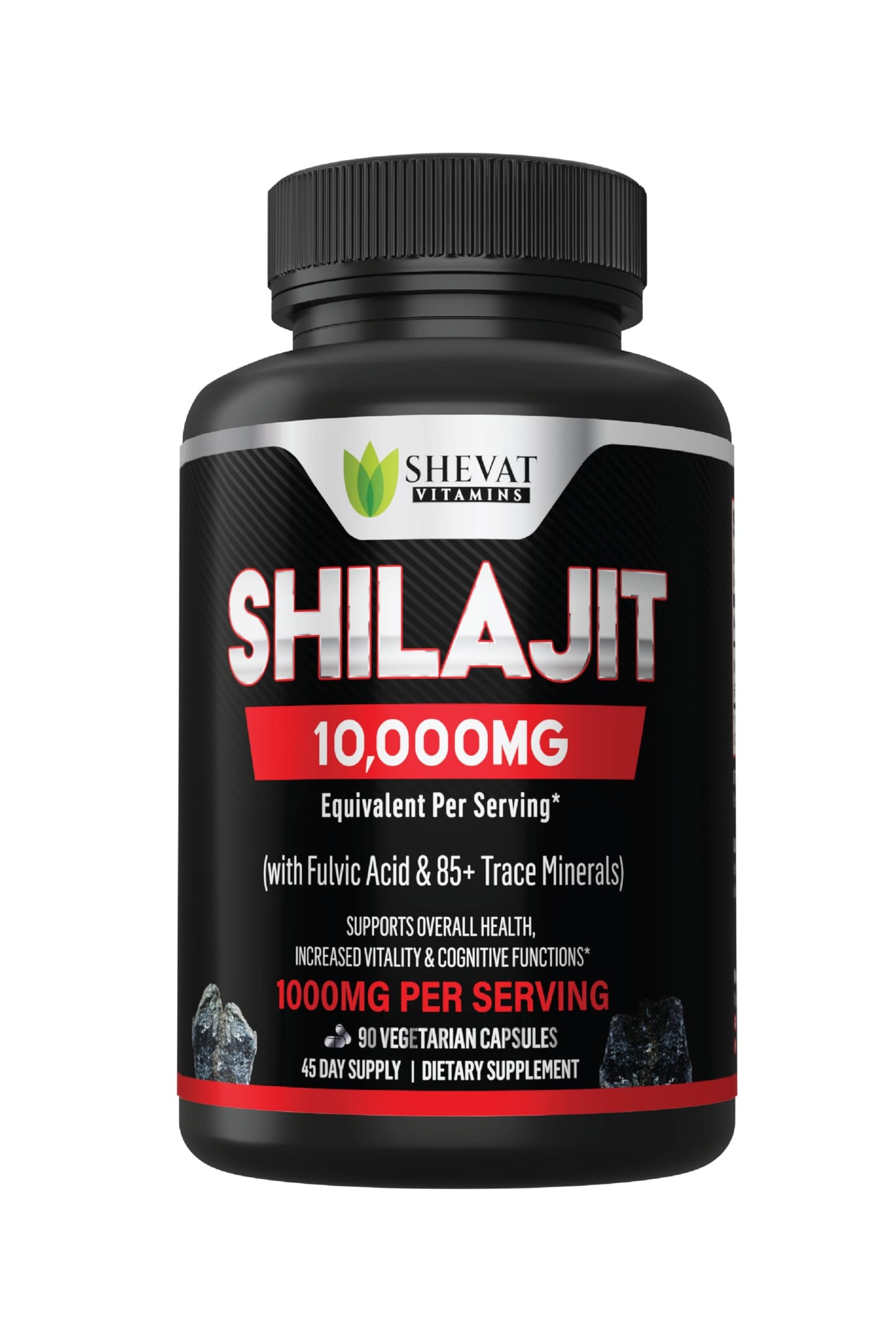 SHEVAT VITAMINS Shilajit Capsules 90-count