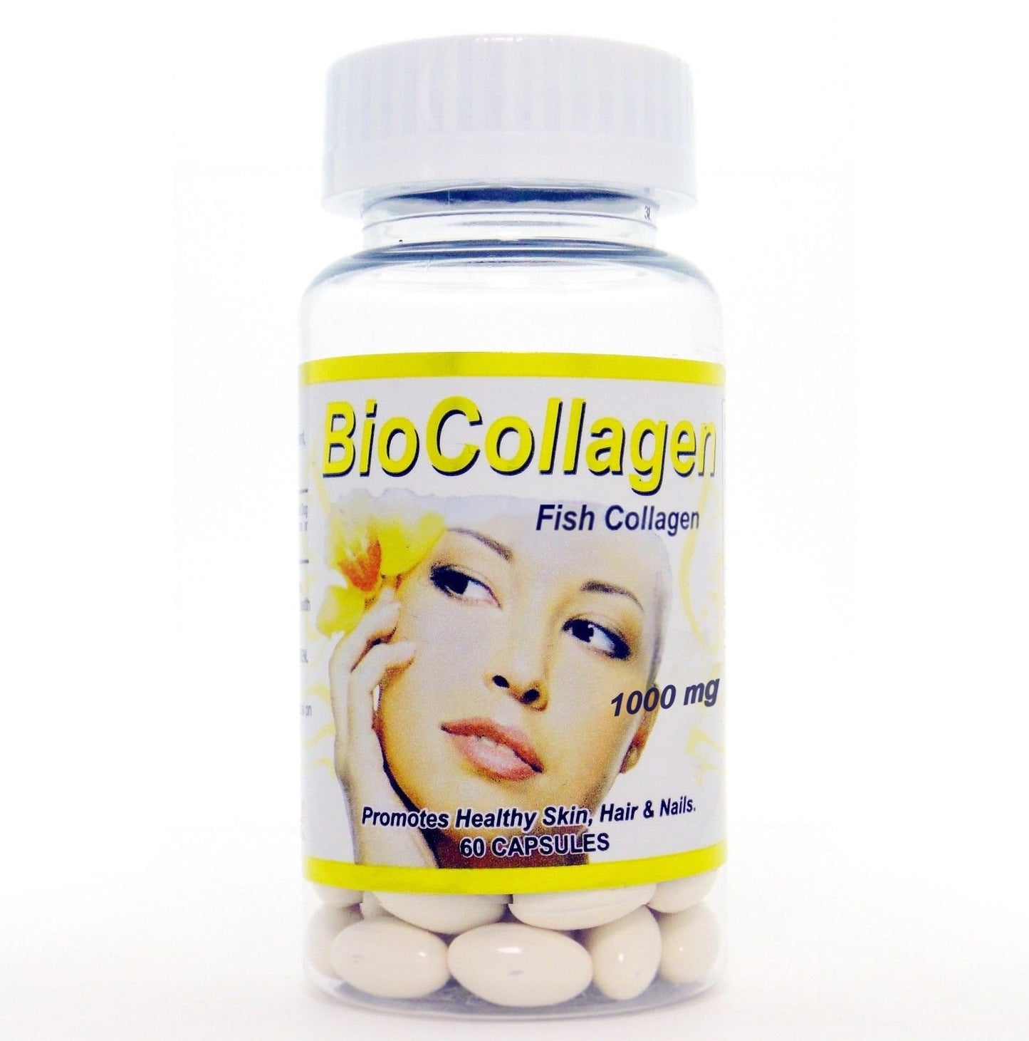 All Nue Biocollagen Bio Collagen Colageno Vitamin C Antiaging Skin Hair Nail Bone 1000mg Softgels 60