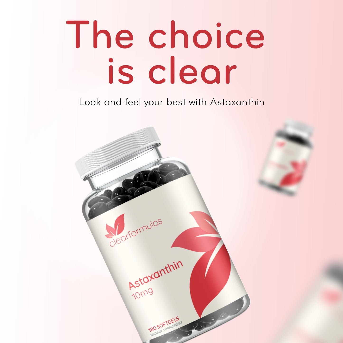 Clear Formulas Astaxanthin Softgels 180 Count
