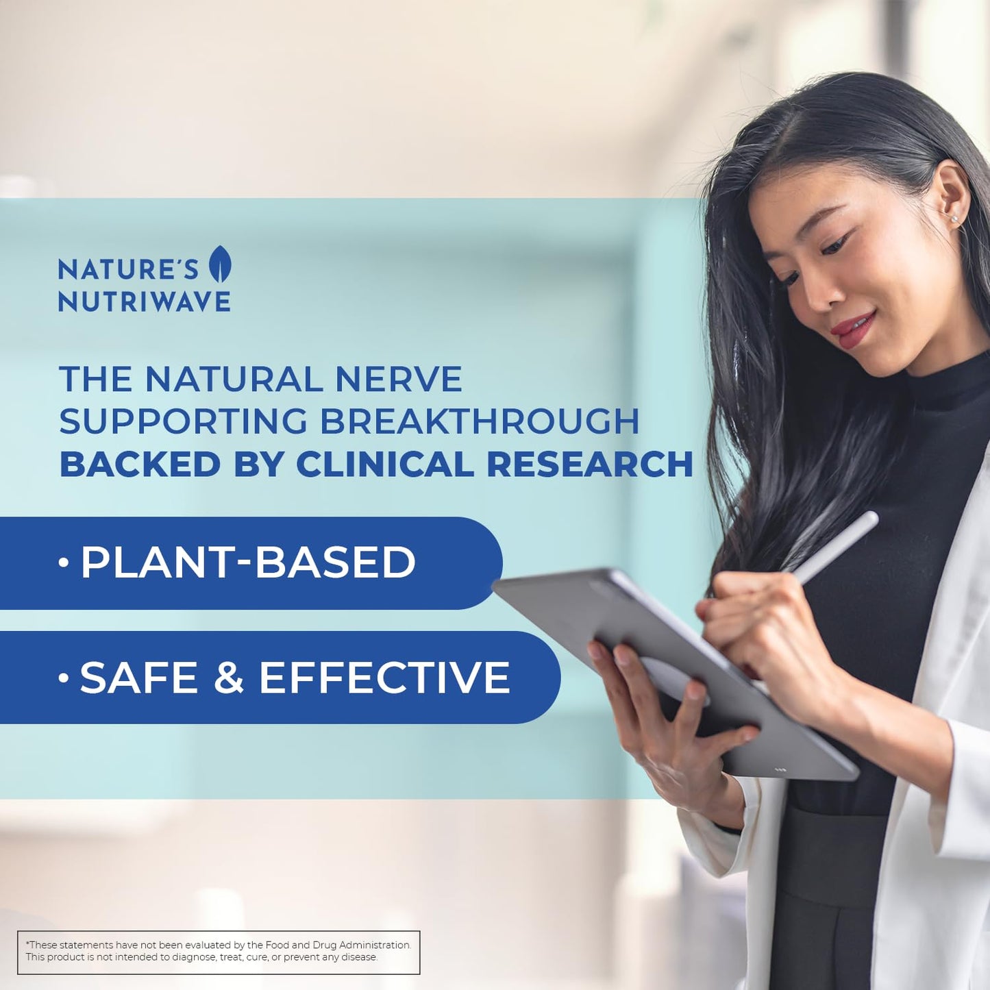 Nature’s NutriWave Nervovive Nerve Support Supplement 180 Capsules