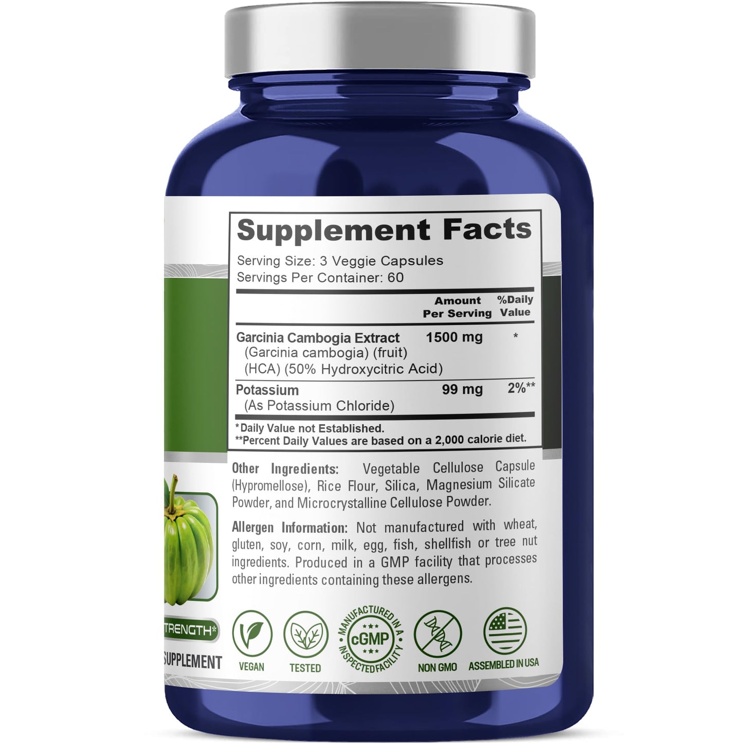 NusaPure Garcinia Cambogia 1500mg Capsules 180