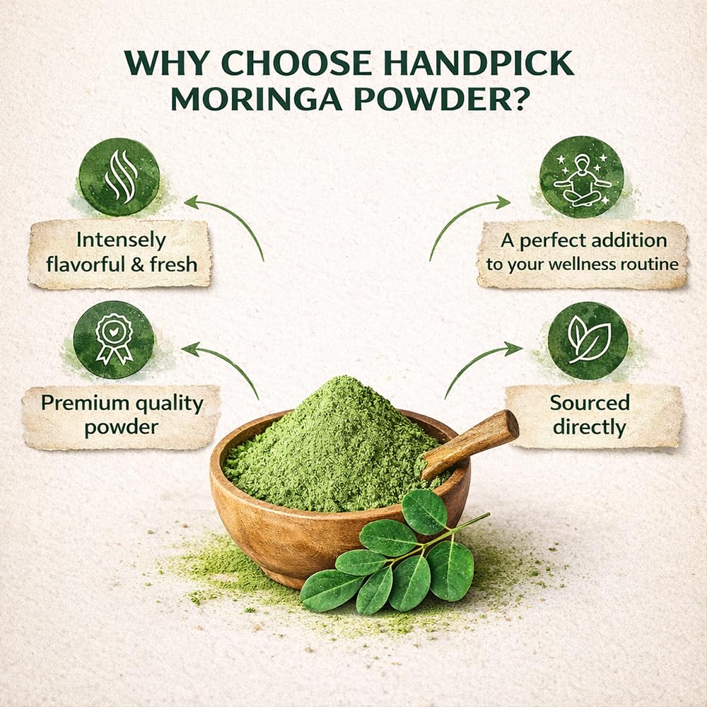 NATTU MASALA 100% Pure Moringa Leaf Powder, 3.53 Ounce