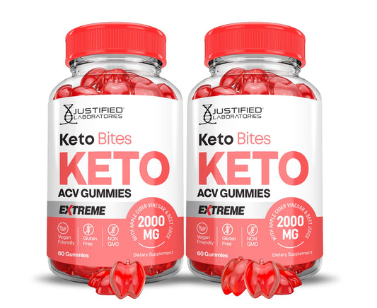 Justified Laboratories Keto Bits ACV Gummies Extreme 2000MG, 120 Gummies