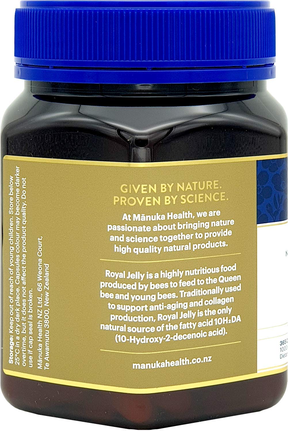 Manuka Health 10hda Royal Jelly 1000mg Capsules, 1095 Count