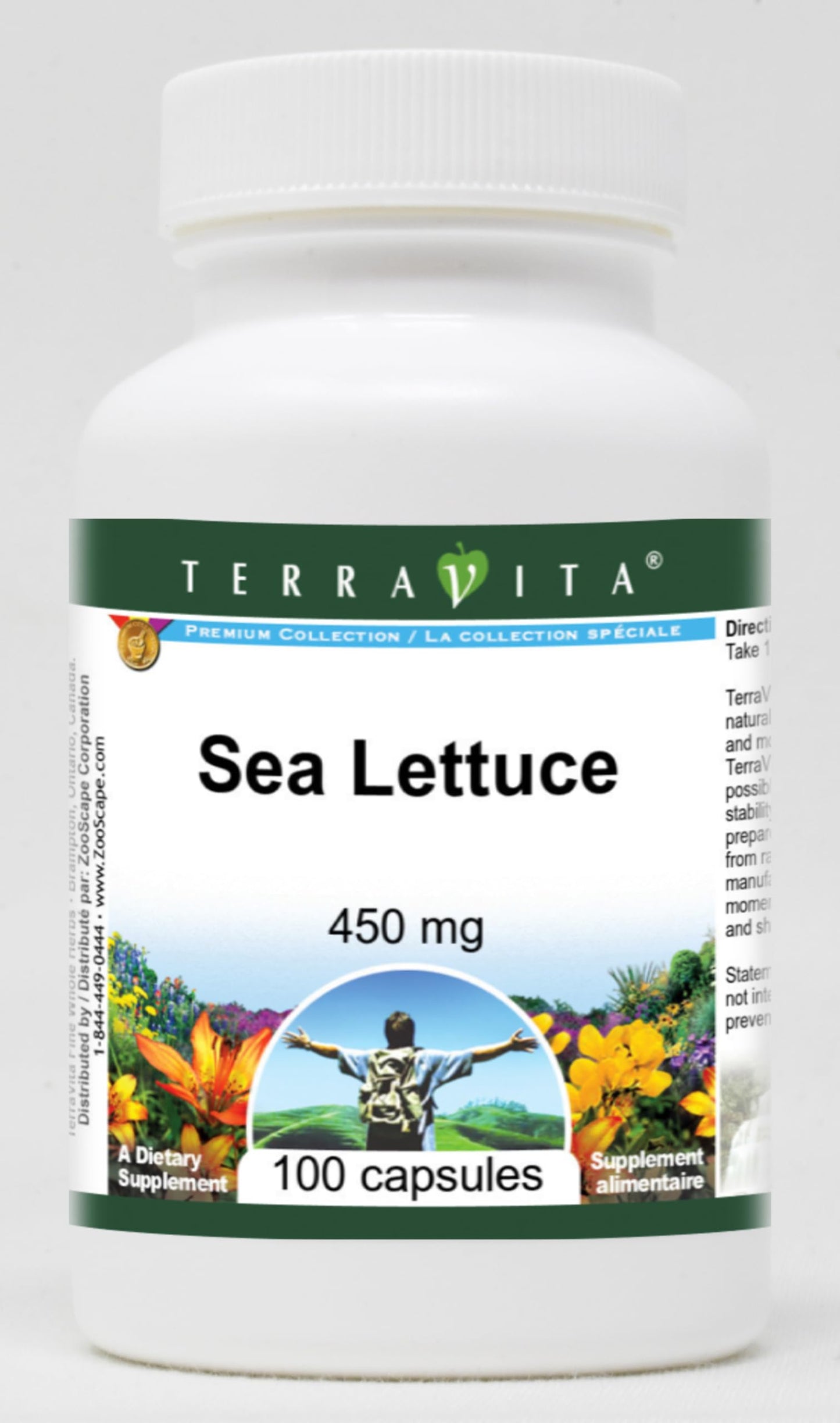 Terravita Sea Lettuce 450 mg Capsules, 300 Count