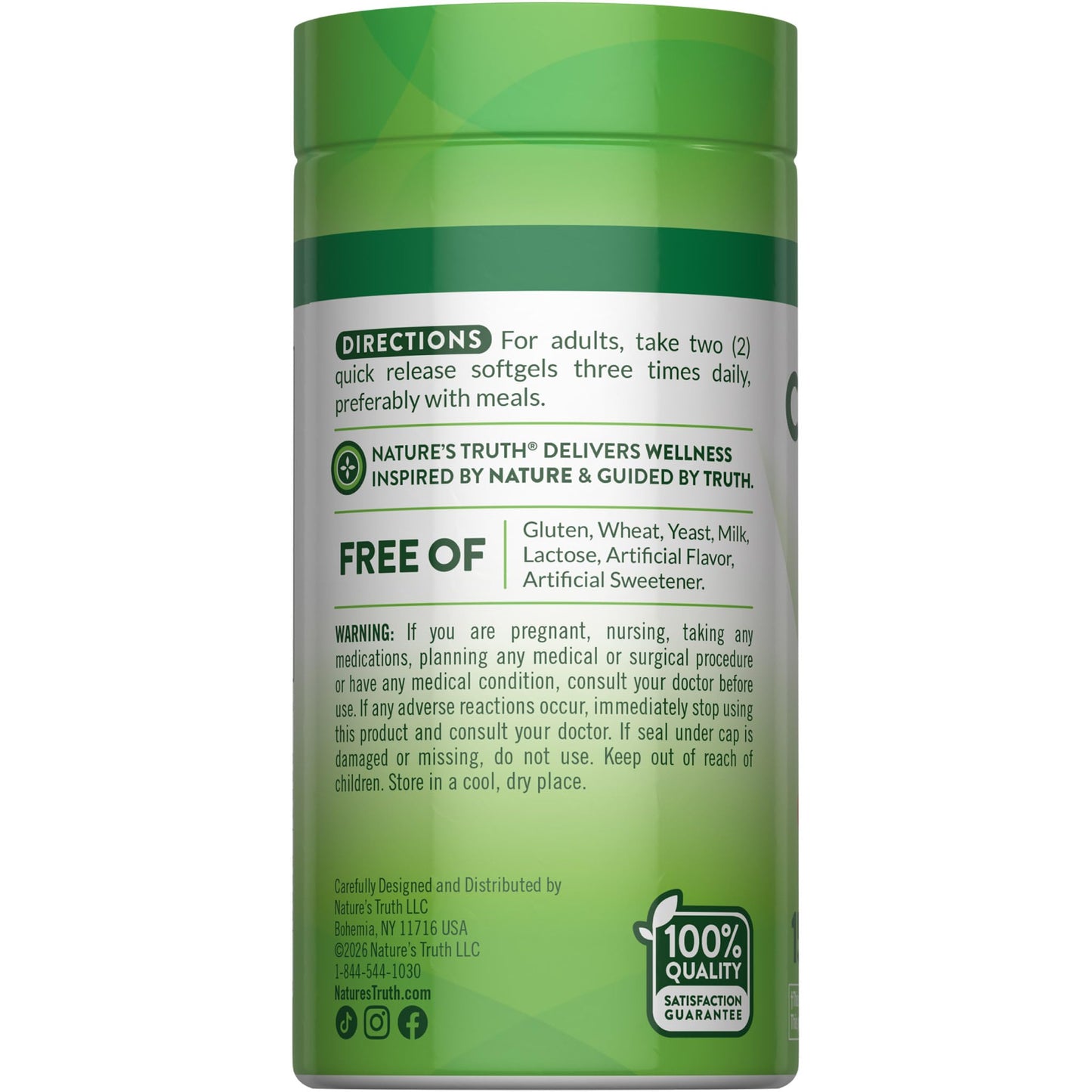 Nature's Truth Cranberry Pills with Vitamin C Softgels, 150 Count