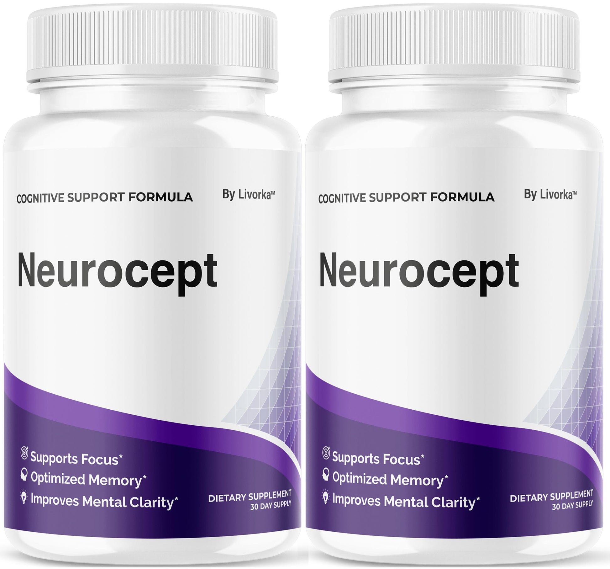 LIVORKA Neurocept Brain Supplement Capsules, 120 Capsules
