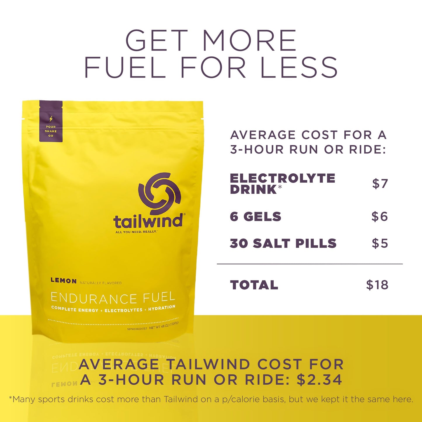 Tailwind Nutrition Endurance Fuel Powder 48 Servings