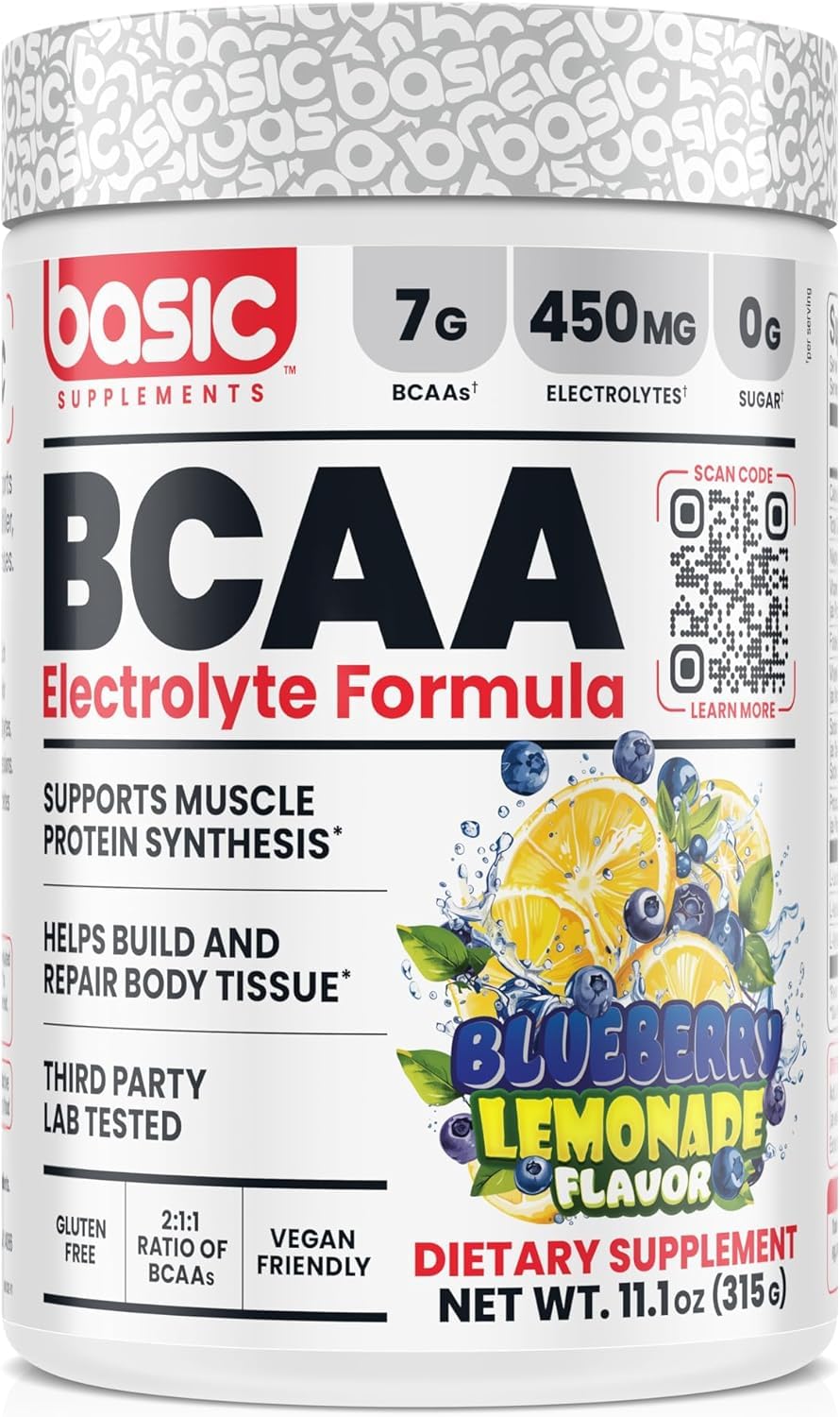 BASIC SUPPLEMENTS BCAA Powder 11.1 Ounce