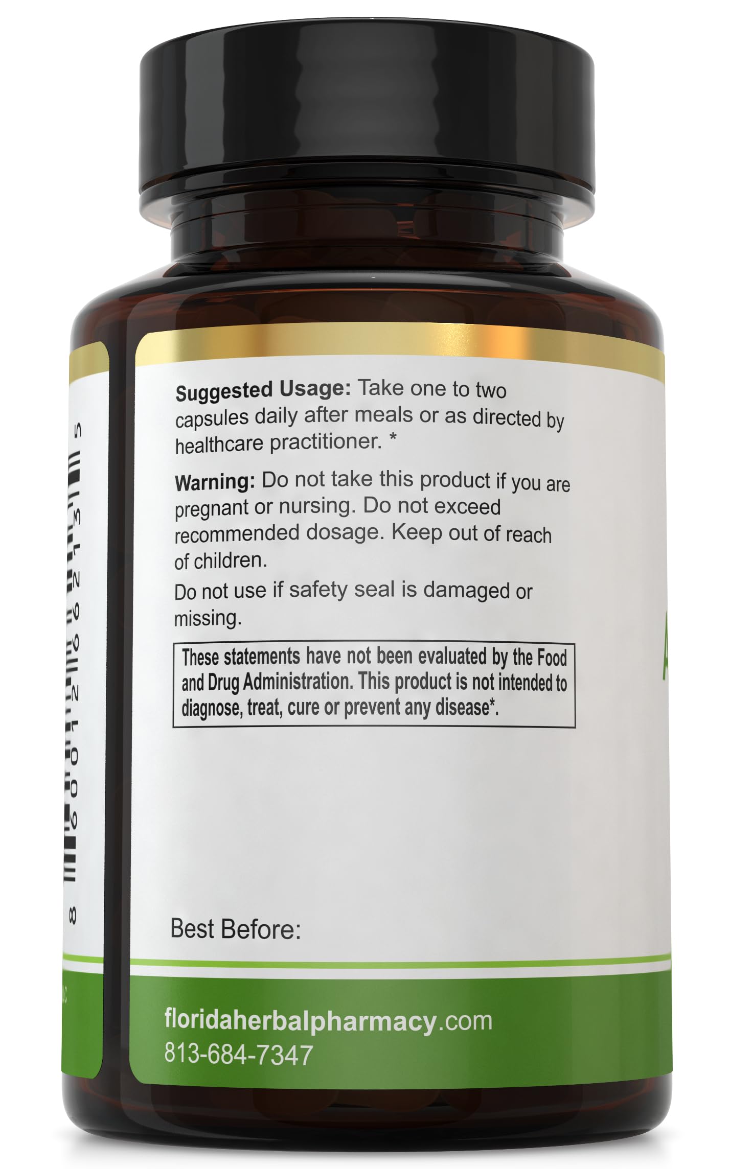 Florida Herbal Pharmacy Avocado Fruit Extract Supplement Capsules 120