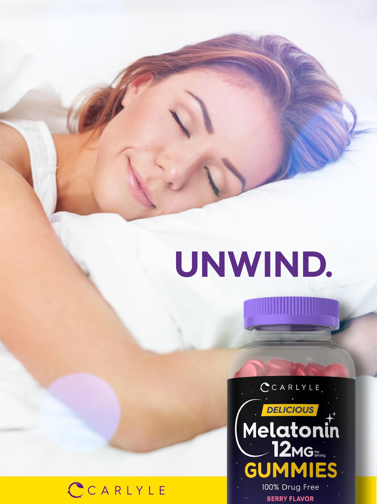 Carlyle Melatonin Gummy 12mg 100 Count