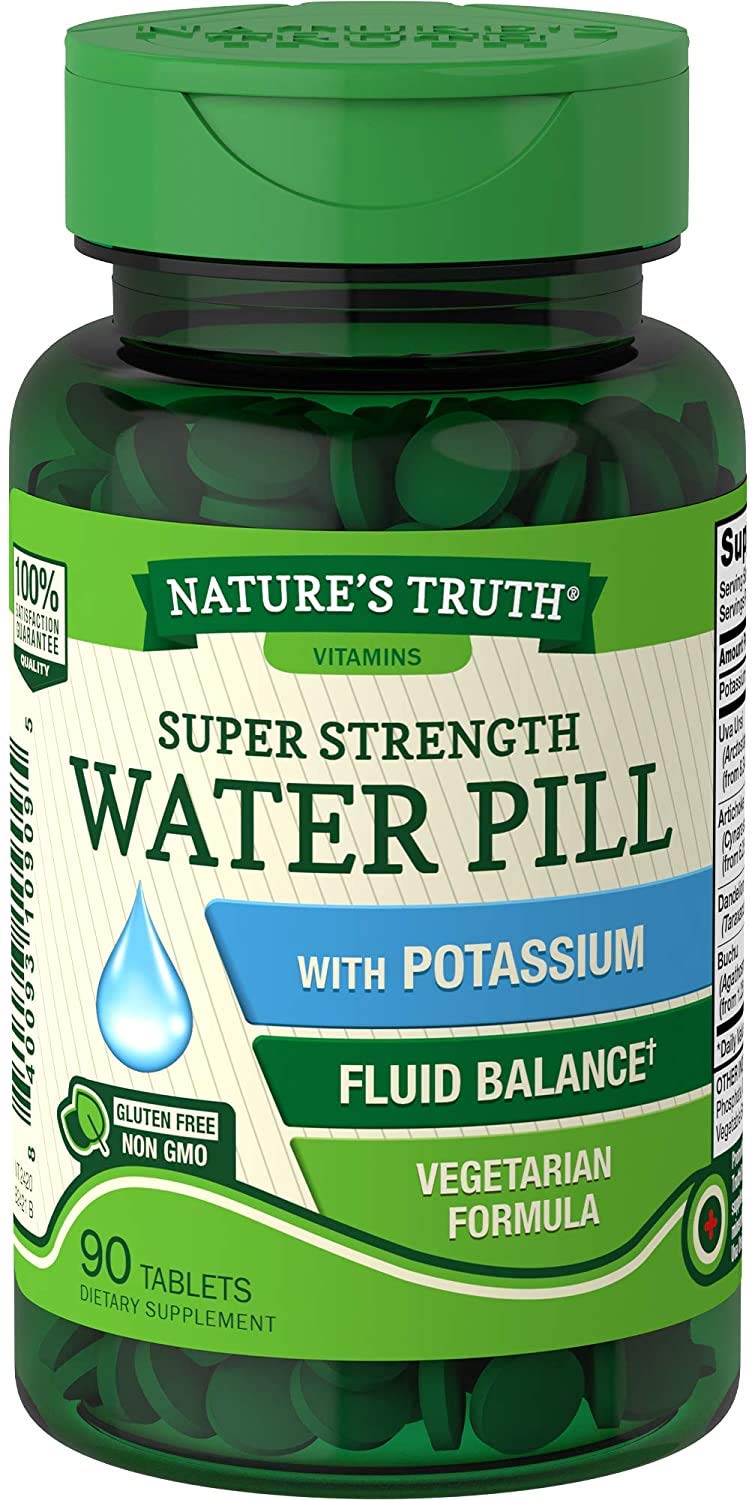 Nature's Truth Super Strength Water Pill with Potassium Caplets 90