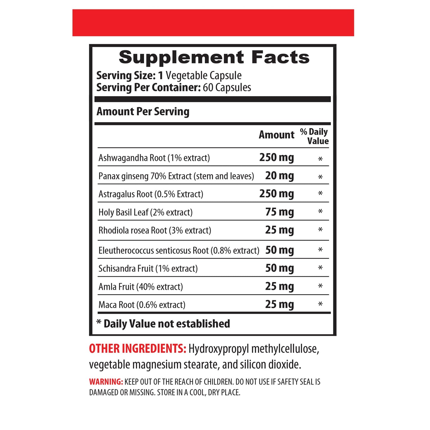 VIP VITAMINS Adaptogen Complex for Hormonal Balance Capsule, 60 Capsules