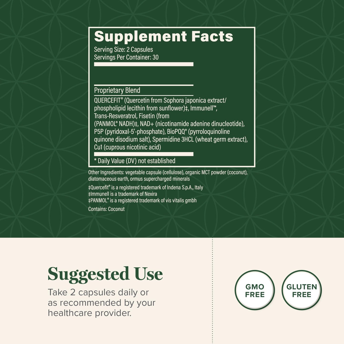 Global Healing Center Ultimate Cellular Health NAD Supplement Capsule 60 Count