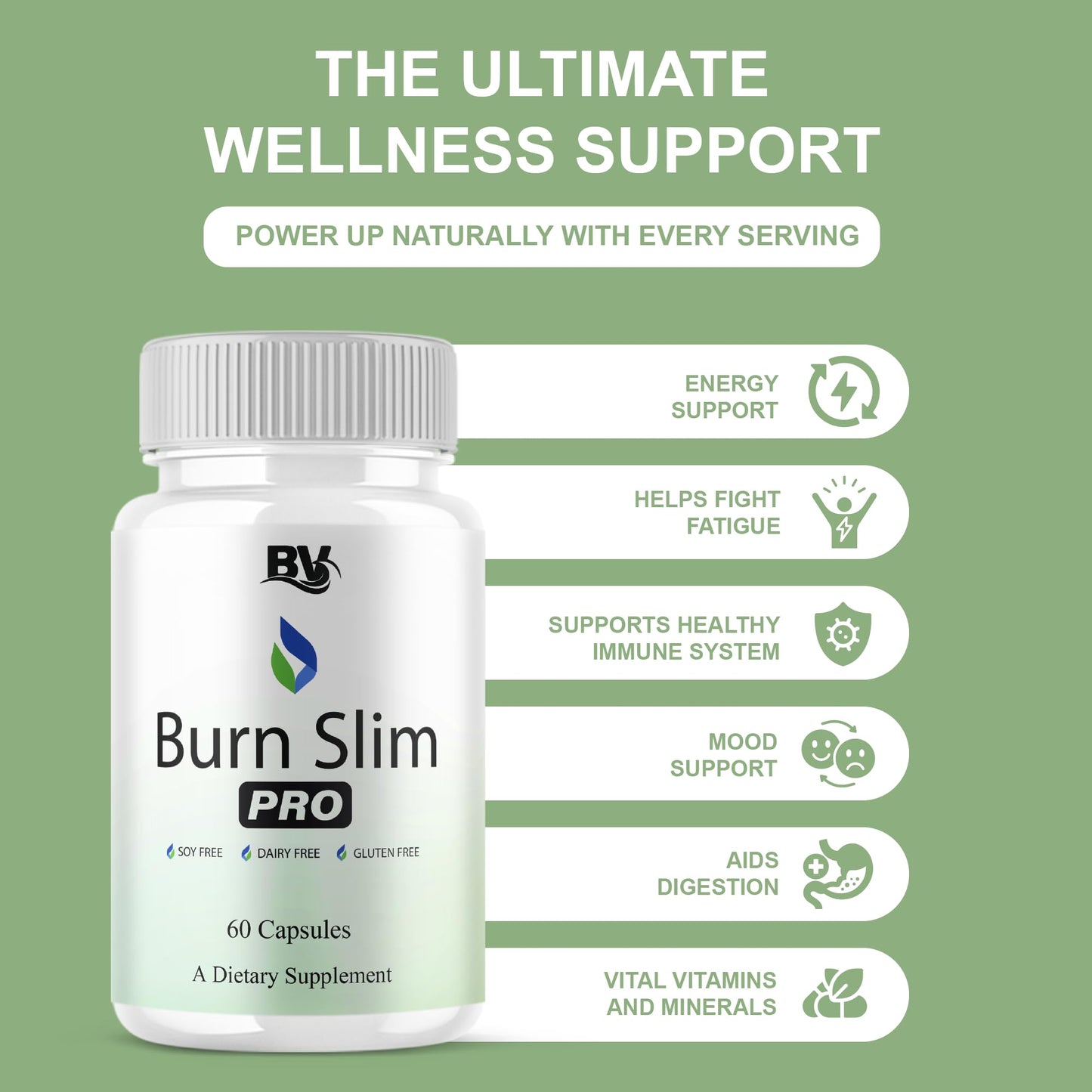 BLUE VIBE Burn Slim Pro Capsules, 120 Count