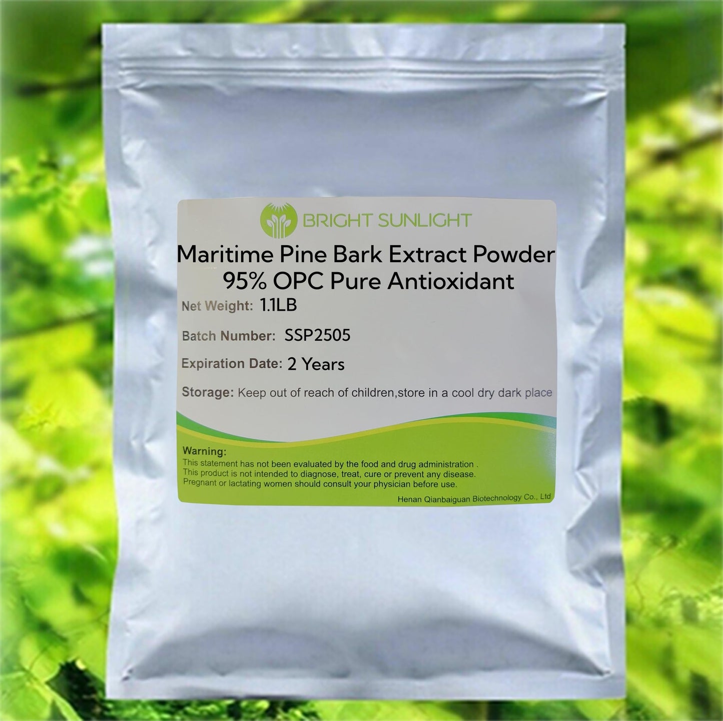 Bright sunlight Maritime Pine Bark Extract Powder 95% OPC Pure Antioxidant, 18