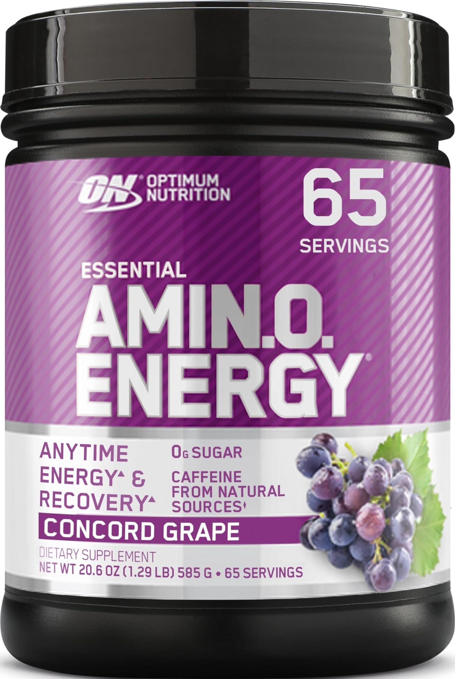 Optimum Nutrition Amino Energy Pre Workout Powder Concord Grape 20.64