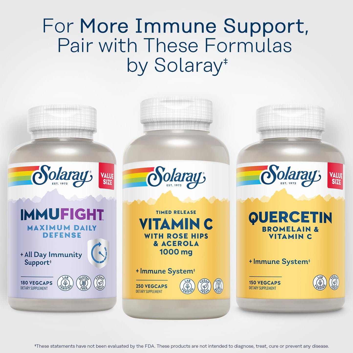 Solaray Vitamin C 1000mg Time Release Capsules, 250 VegCaps