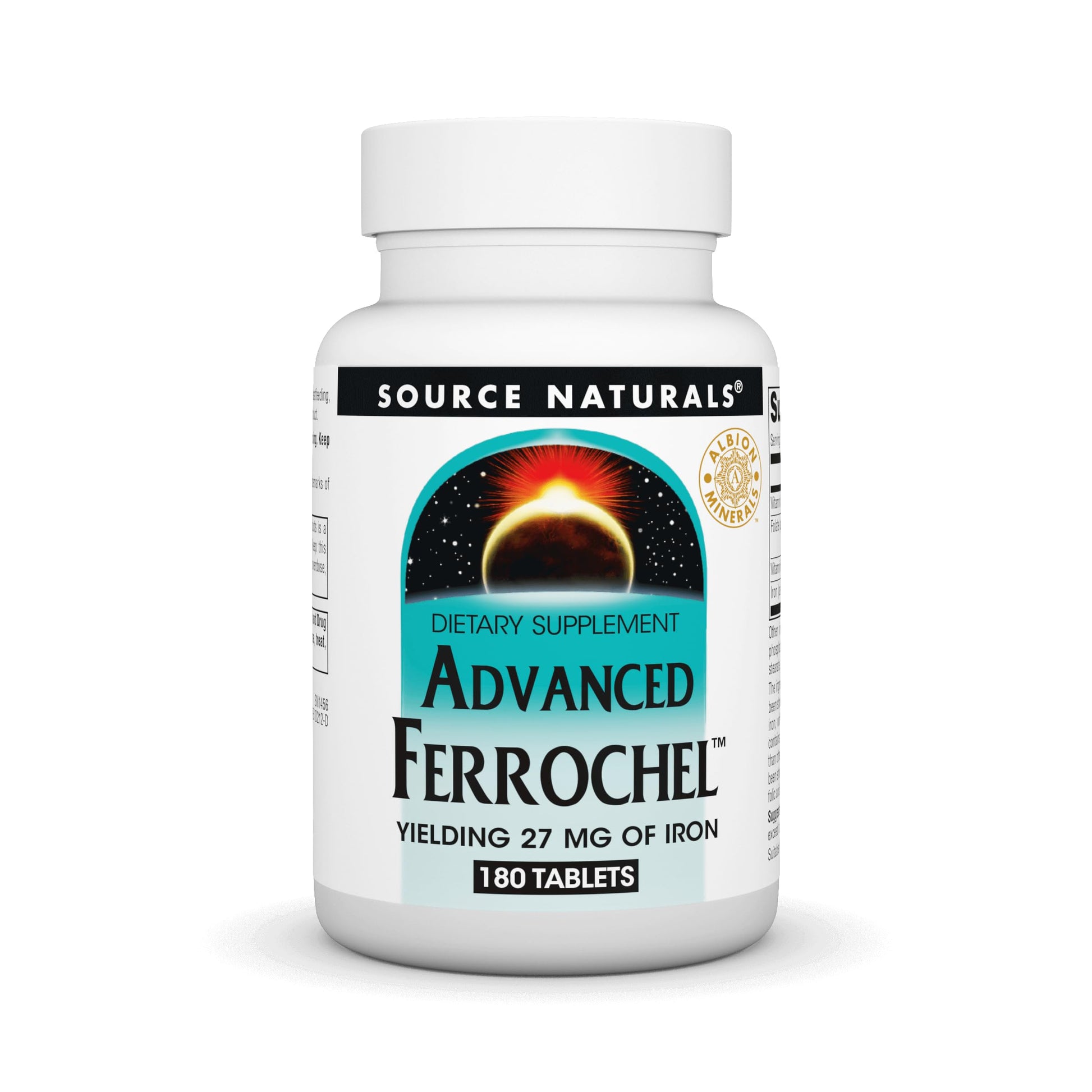 Source Naturals Advanced Ferrochel Tablets, 180 Tablets