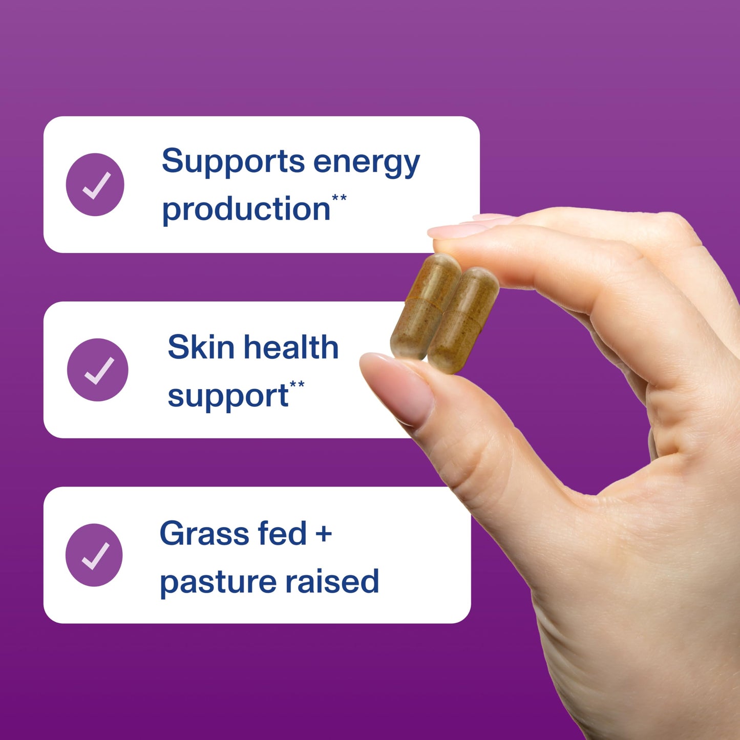 Vital Proteins Grass Fed Beef Liver Capsules, 120 Capsules
