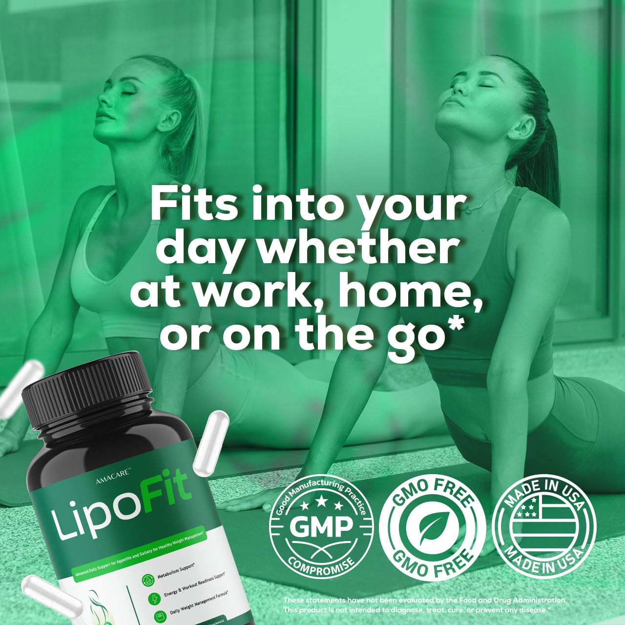 AMACARE Lipo Fit Capsules 300 Capsules