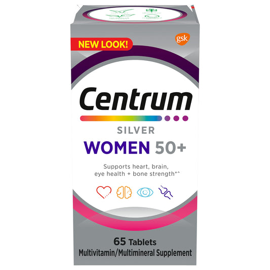 Centrum Silver Women's Multivitamin 50+ for Women Tablet, 65 Count