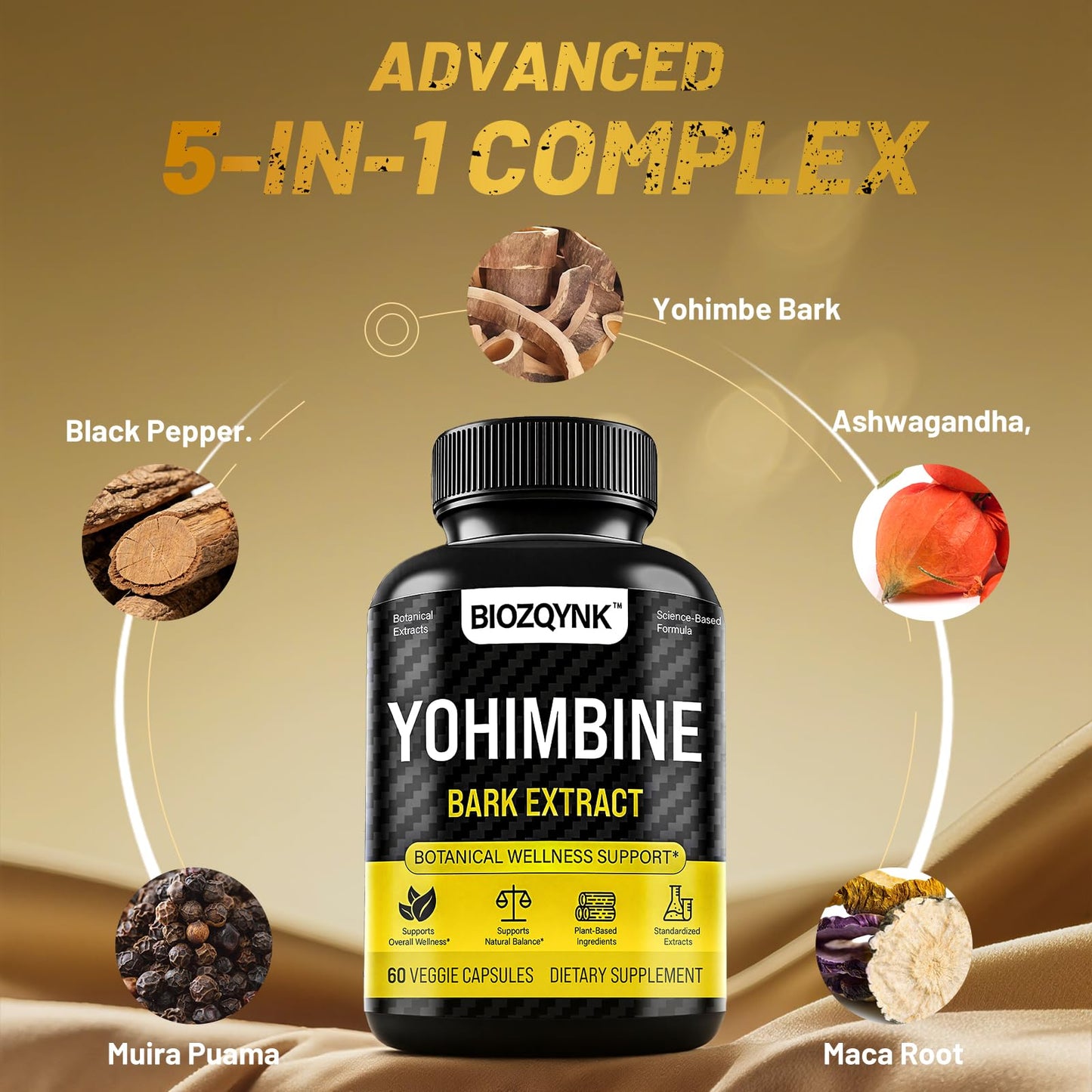 BIOZQYNK Botanical Vitality Formula 60 Capsules