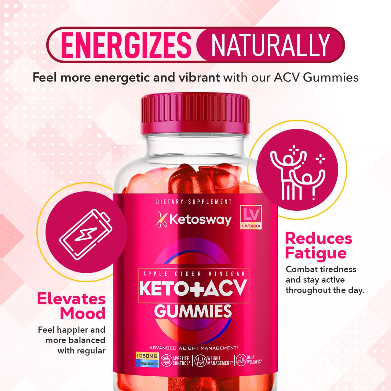 LIVORKA Ketosway Keto ACV Gummies 300 Gummies