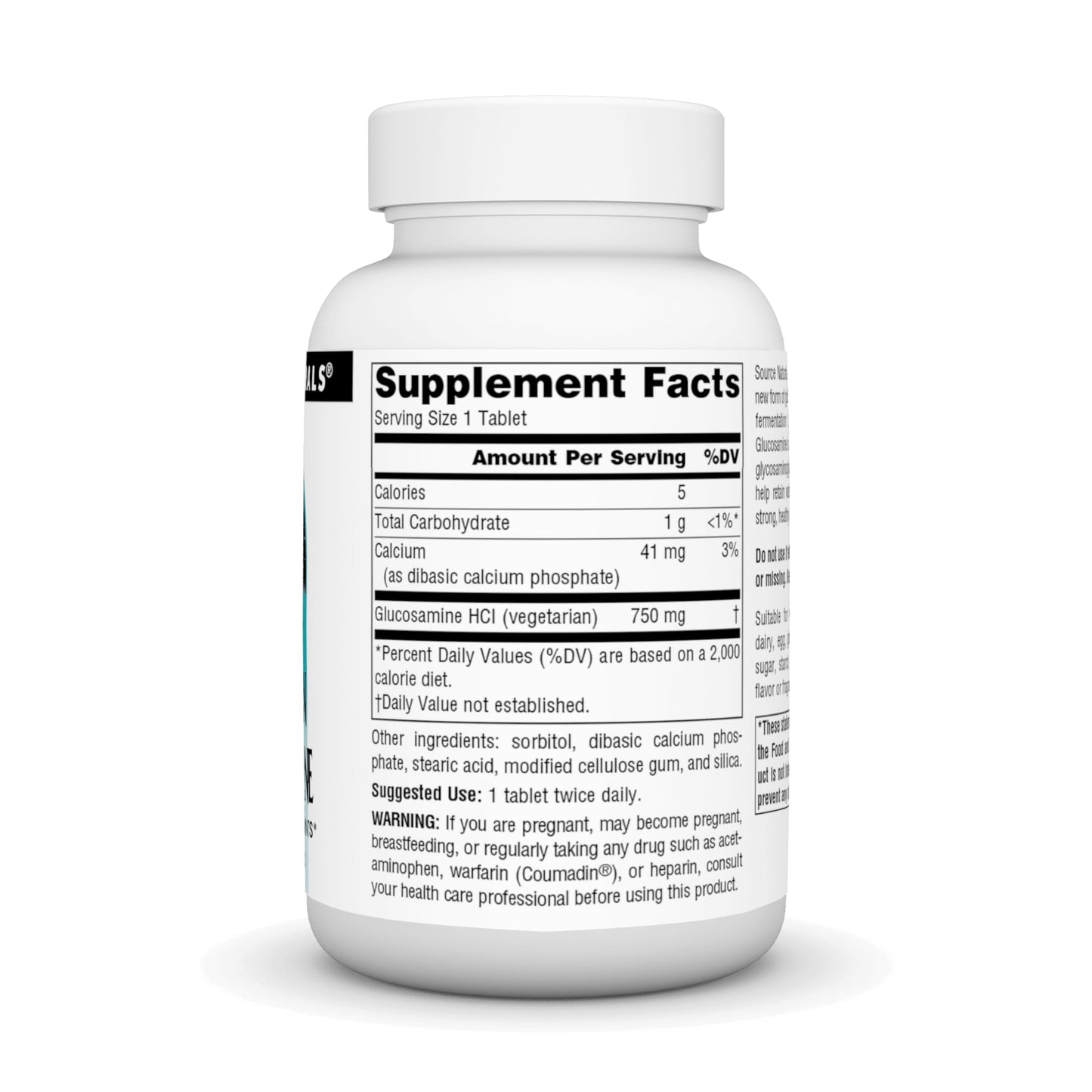 Source Naturals Vegetarian Glucosamine 60 Tablets