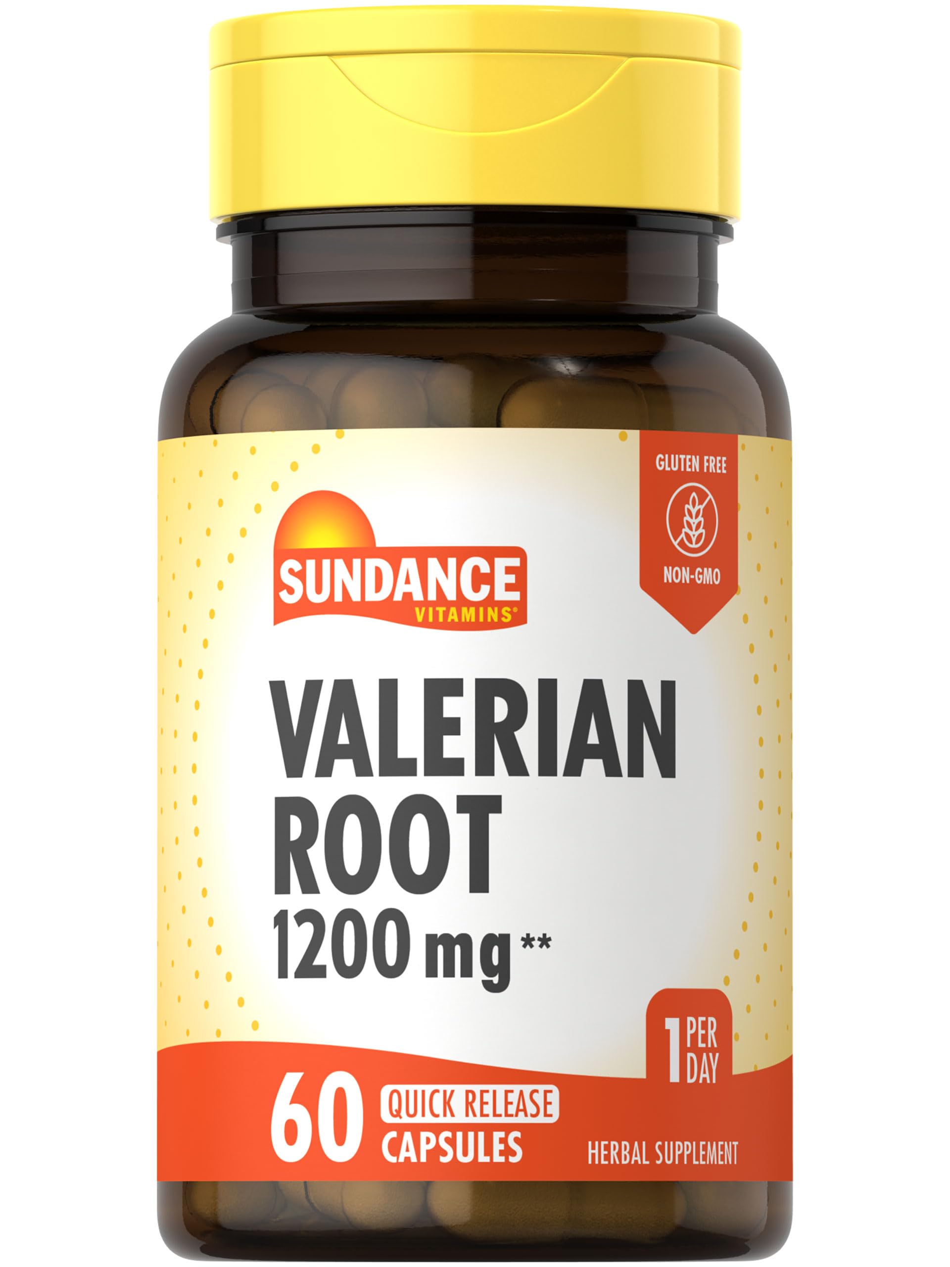 Sundance Valerian Root Supplement Capsules, 60 Capsules