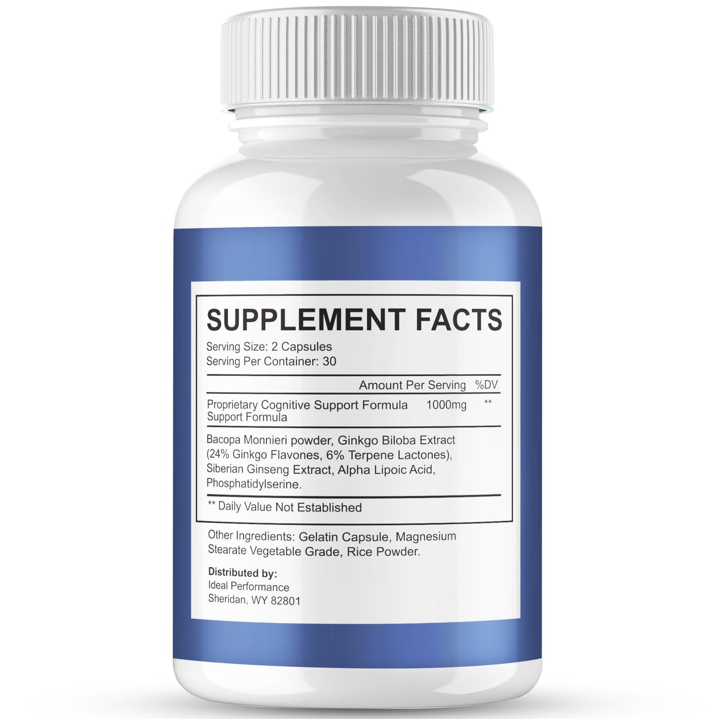 IDEAL PERFORMANCE Brain Memory Keeper Capsules 120 Count