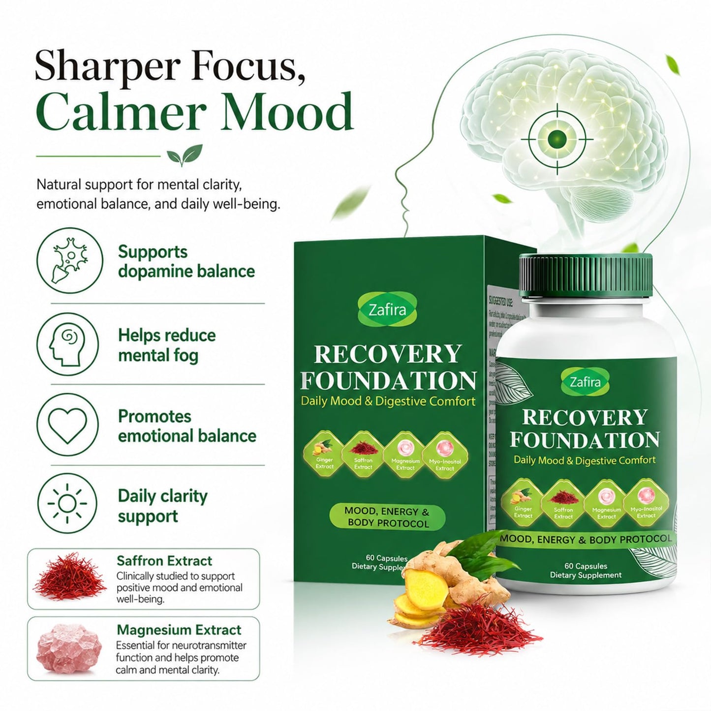 Boreome Zafira Recovery Foundation Capsules 60 Count