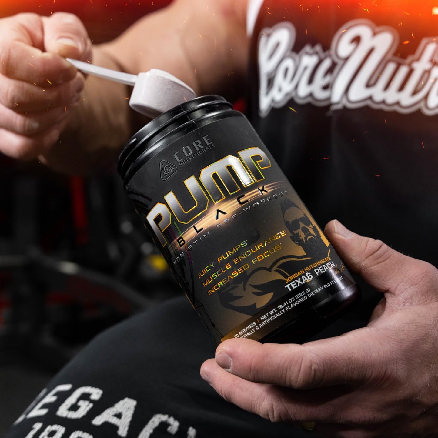 Core Nutritionals Pump Black Non-Stim Pre-Workout Powder 18.6