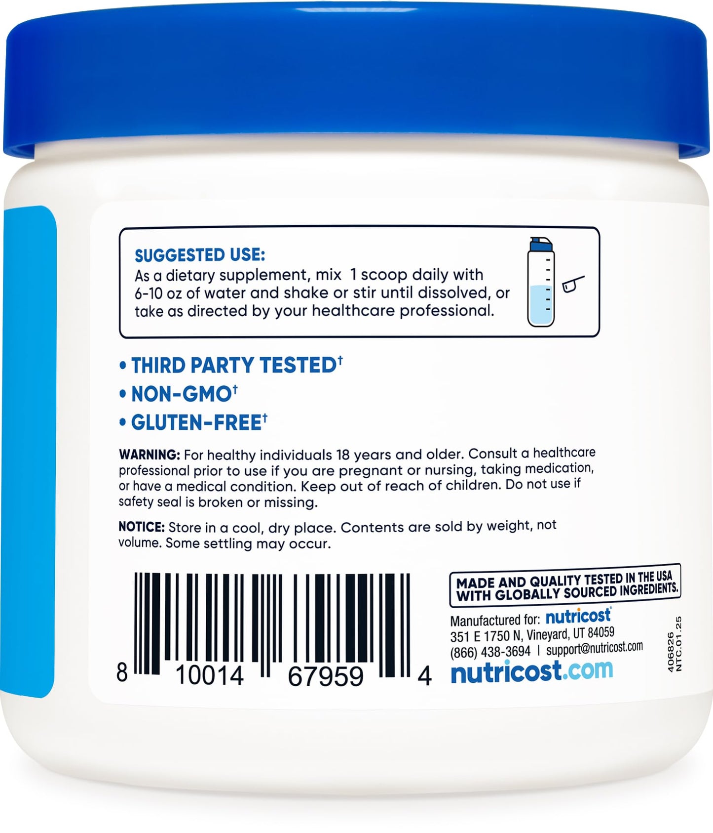 Nutricost Calcium BHB Powder 11 Ounce