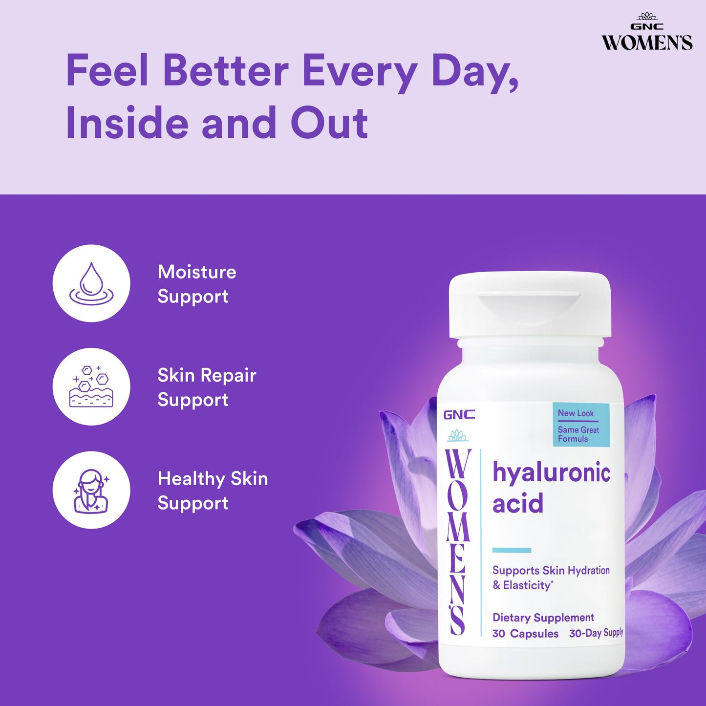 GNC Women's Hyaluronic Acid Capsule 30 Count