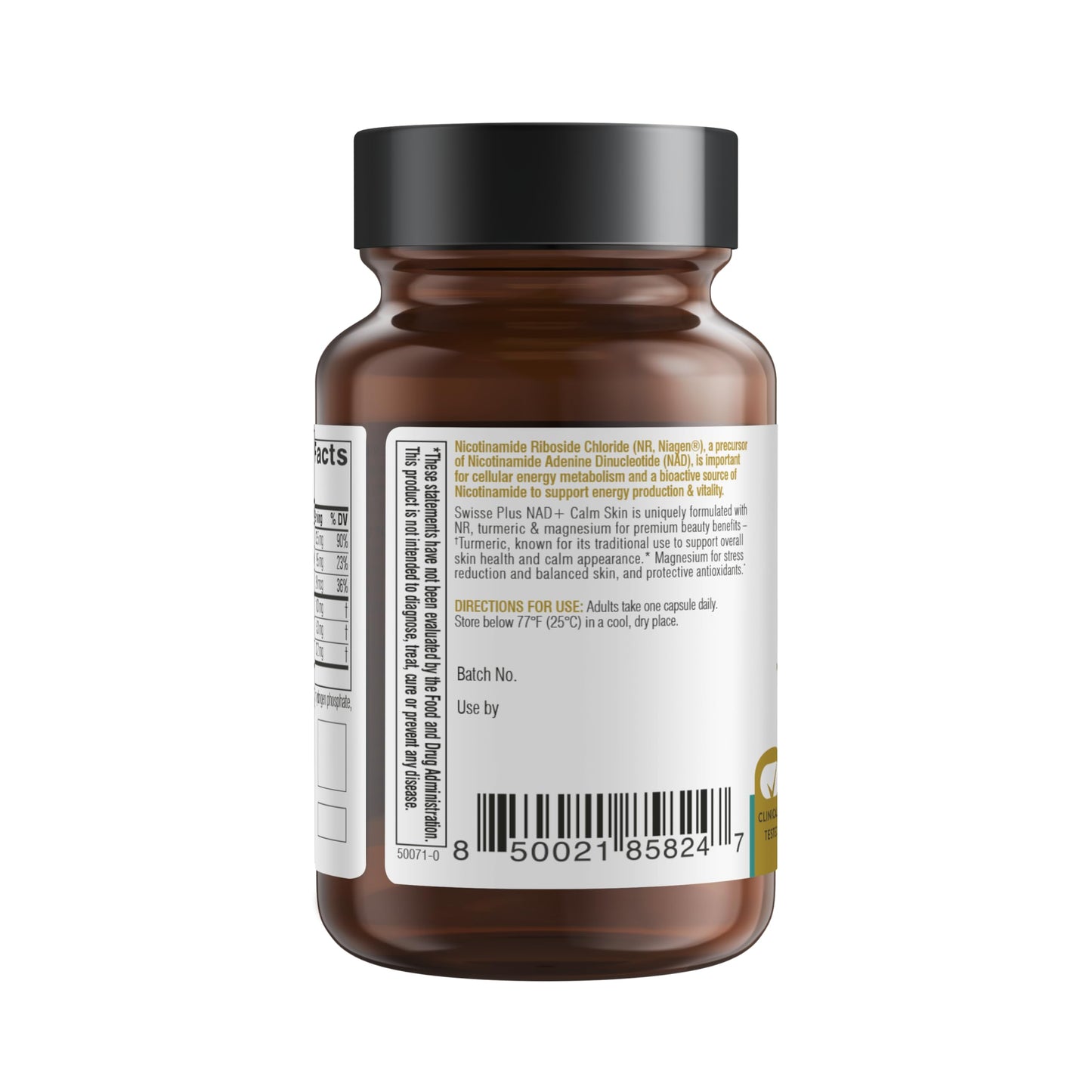 Swisse Plus NAD+ Calm Skin Capsules 30 Count
