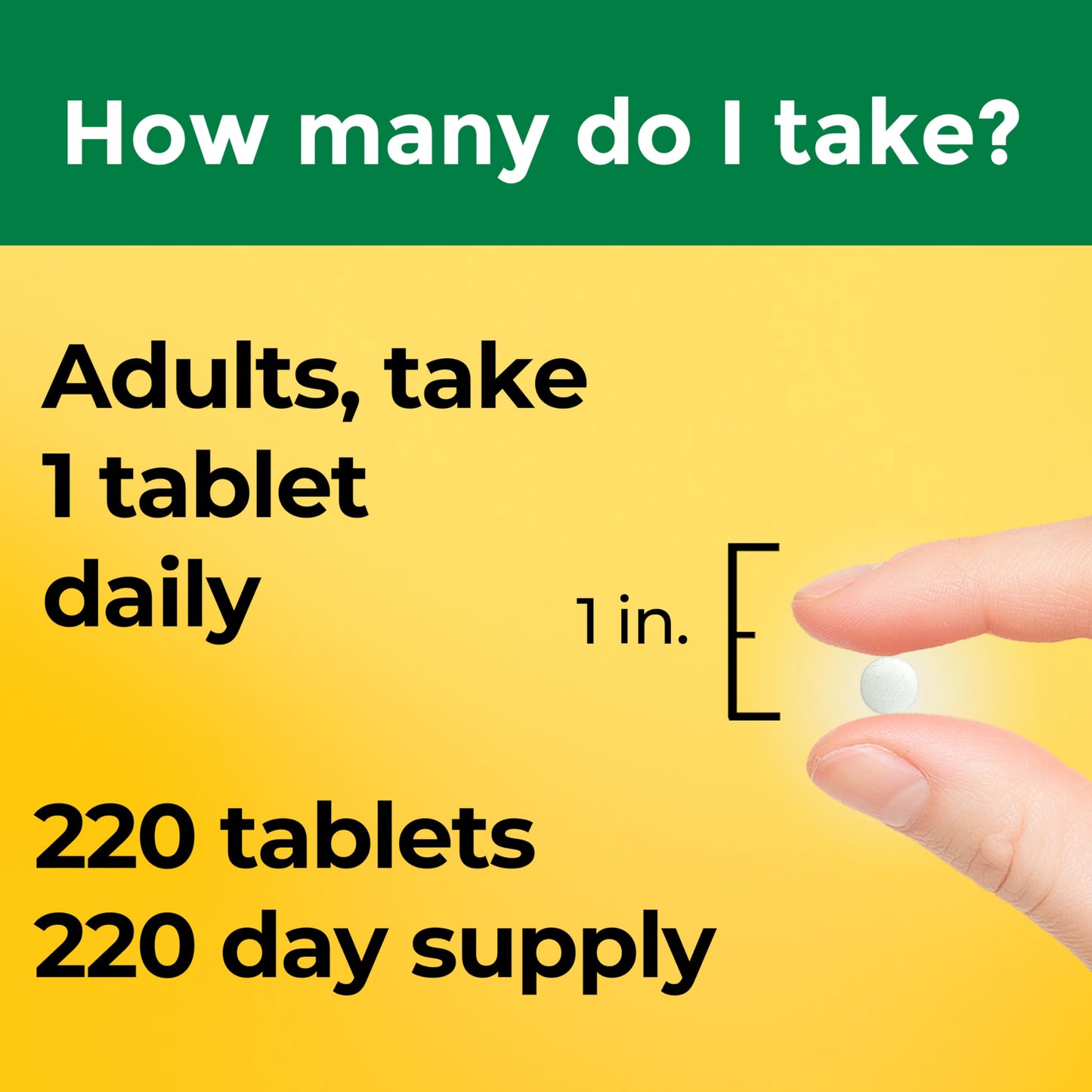 Nature Made Vitamin D3 2000 IU (50 mcg), 220 Tablets