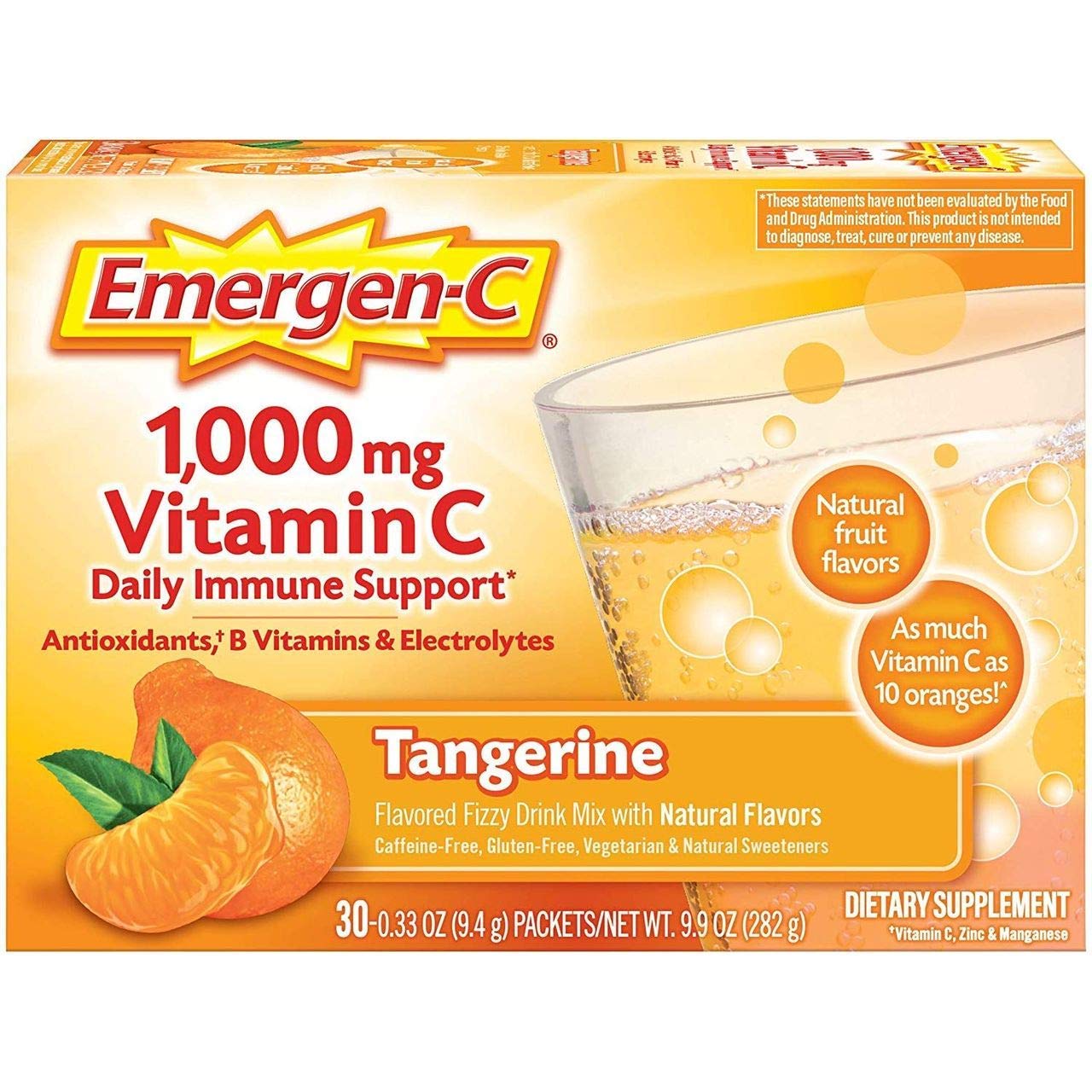 Emergen-C Tangerine Vitamin C Powder, 3-Pack