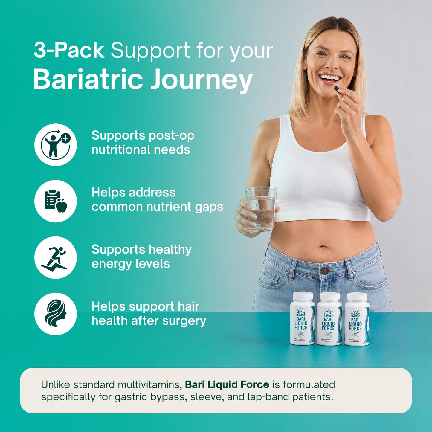 Universal Body Labs Post Bariatric Multivitamin Capsule 180 Count