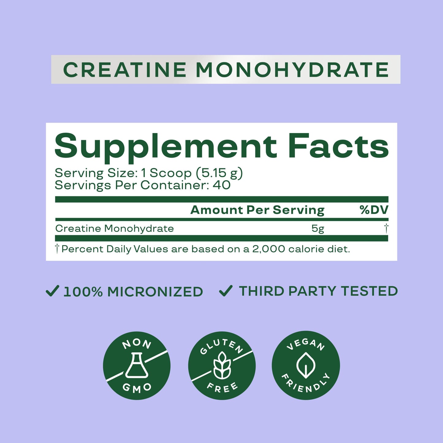 Bloom Nutrition Creatine Monohydrate Powder, 9 Servings
