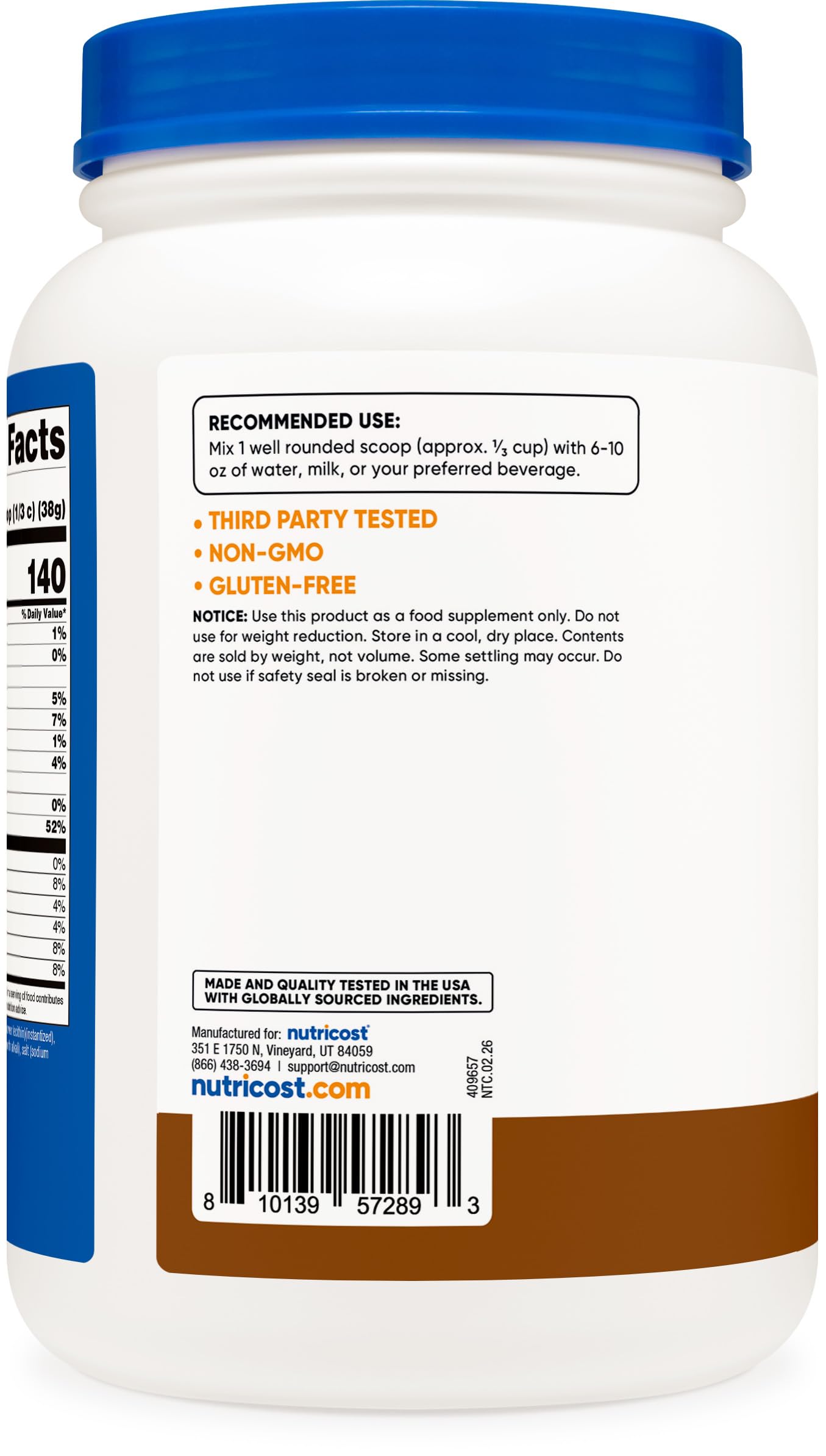 Nutricost Whey Protein Isolate Powder, 32 Servings