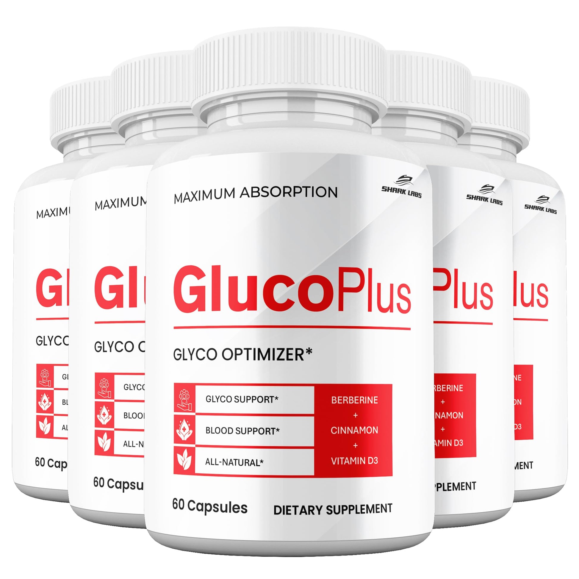 Shark Labs GlucoPlus Capsules, 60 Capsules